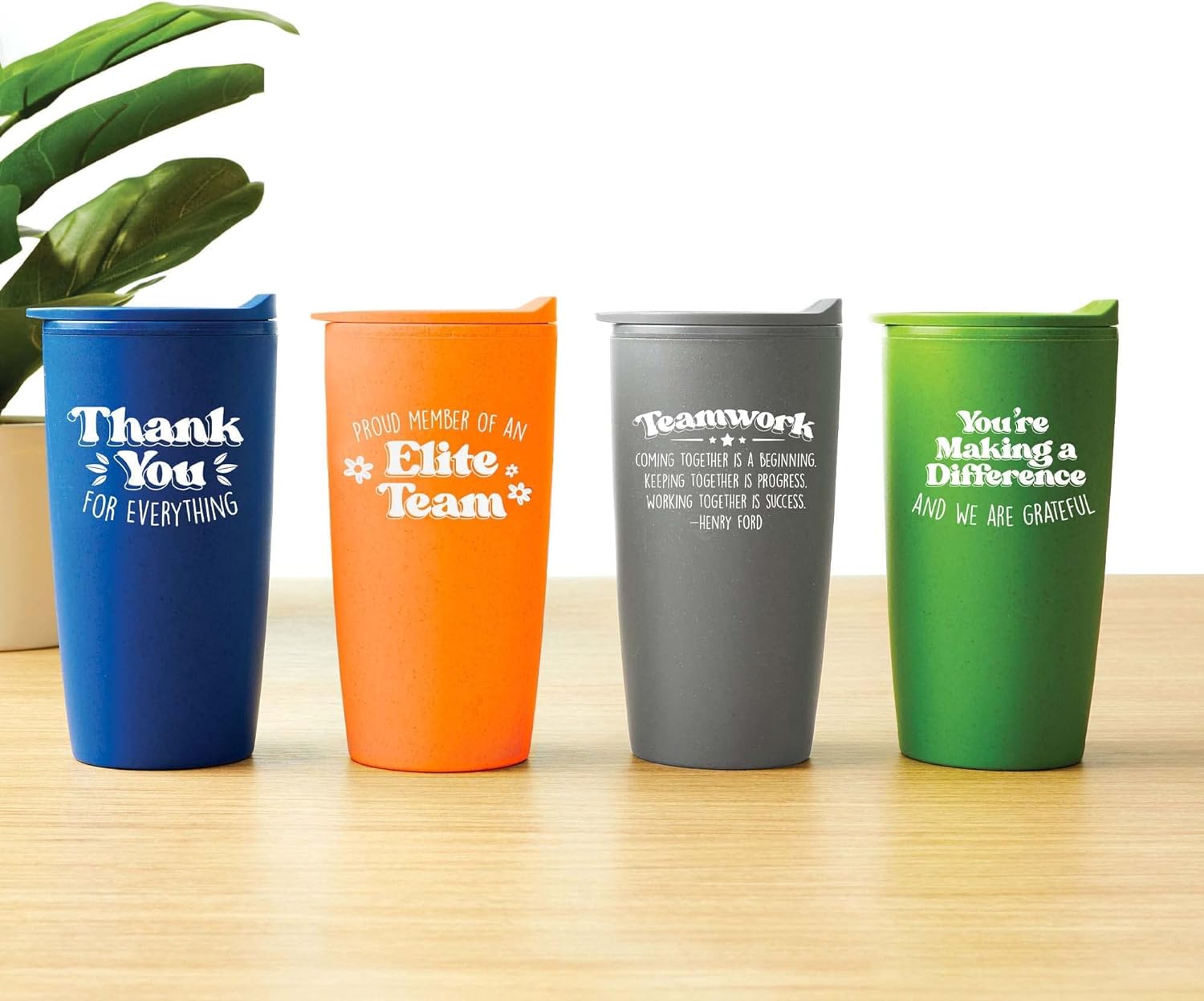 Cheersville Black Wheat Straw Tumblers: Sip Sustainably in Style